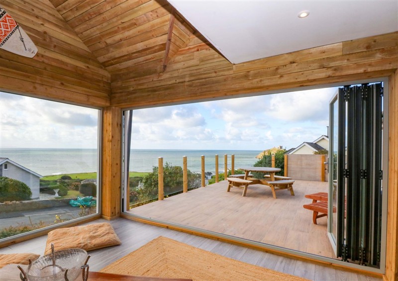 Outside at Gowan Brae, Criccieth