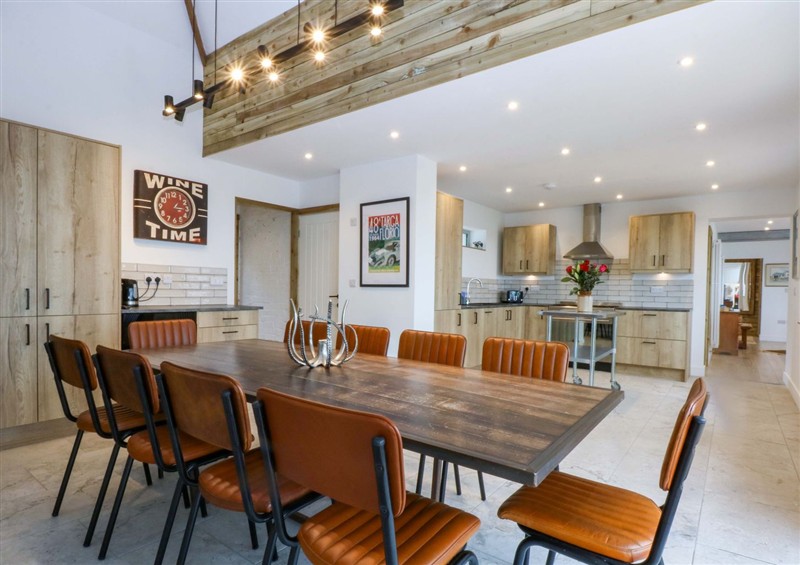 This is the dining room at Gowan Brae, Criccieth