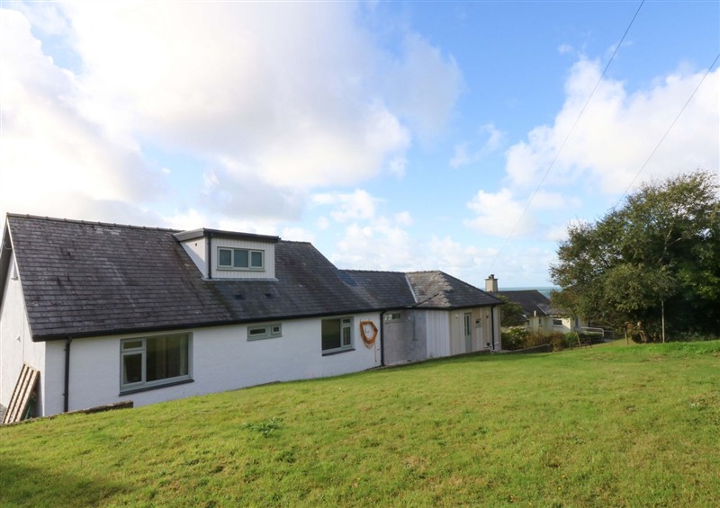 This is the garden at Gowan Brae, Criccieth