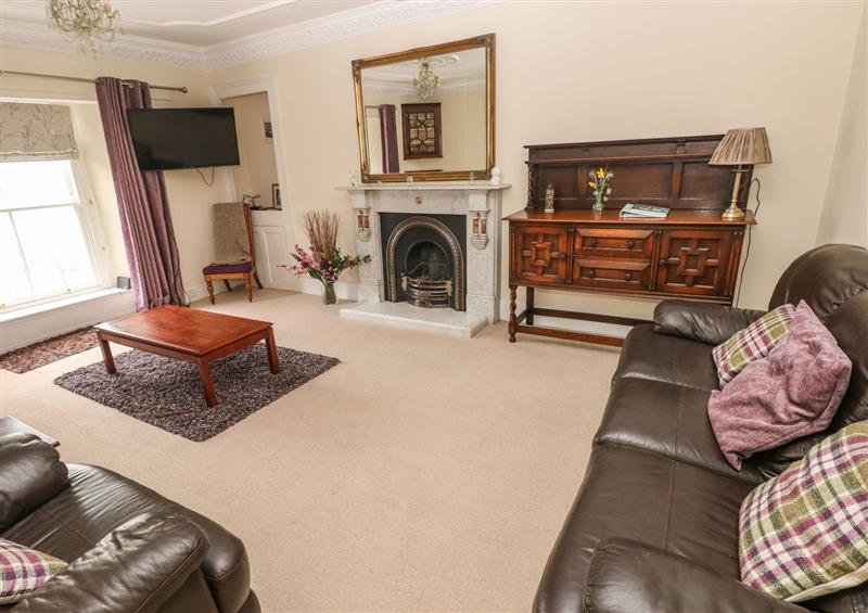 The living room at Gower View, Tenby