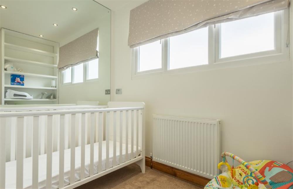 First floor: The well-equipped nursery at Grace Cottage, Heacham near Kings Lynn