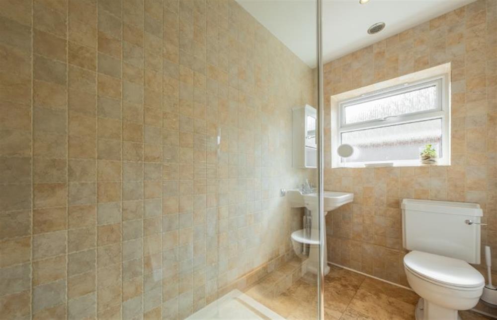 Ground floor: Shower room with walk in shower at Grace Cottage, Heacham near Kings Lynn