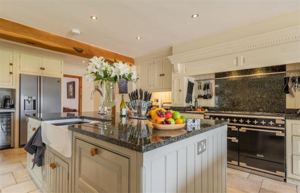 Ground floor: Spacious kitchen features a hand crafted kitchen with granite worktops at Grace Cottage, Heacham near Kings Lynn