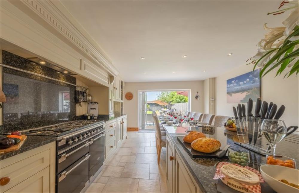 Ground floor: The large kitchen allows for social cooking at Grace Cottage, Heacham near Kings Lynn