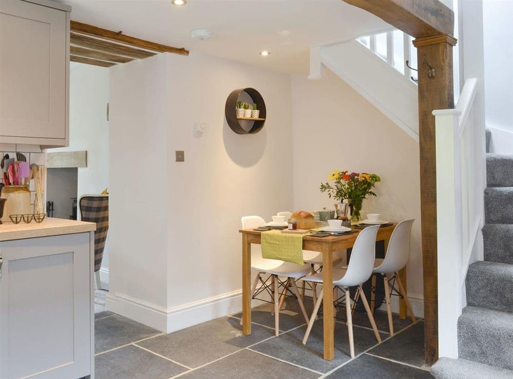 Convenient dining area within kitchen at Grace Cottage in High Bickington, near Great Torrington, Devon