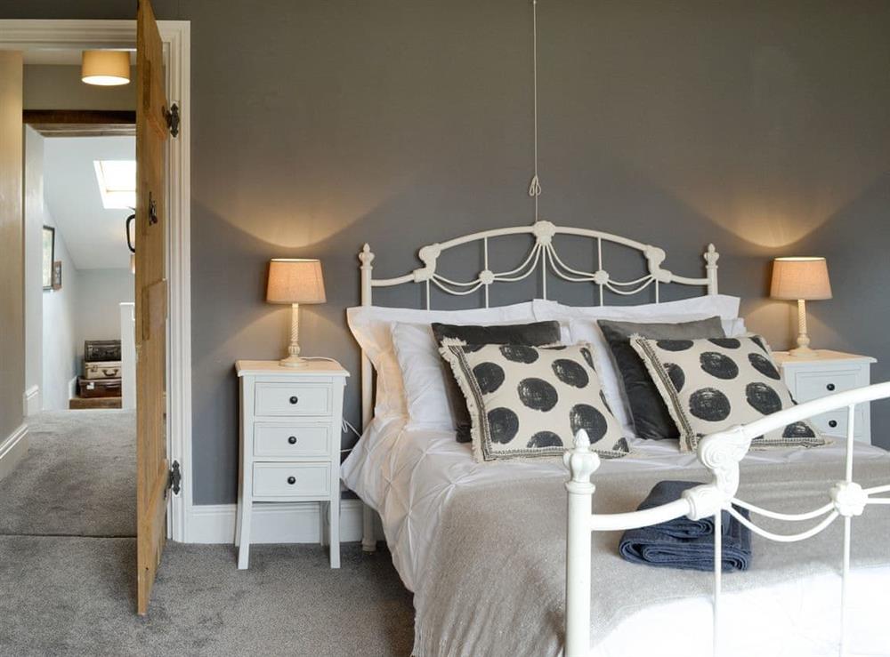 Inviting double bedroom at Grace Cottage in High Bickington, near Great Torrington, Devon