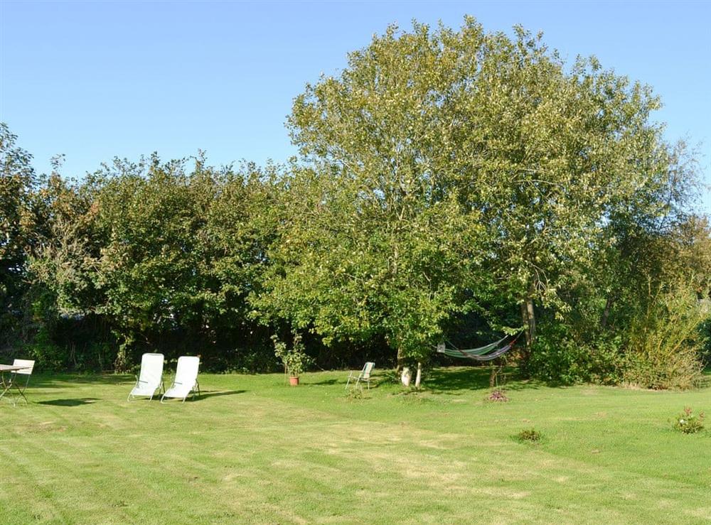 Well-maintained mature garden at Grace Cottage in High Bickington, near Great Torrington, Devon