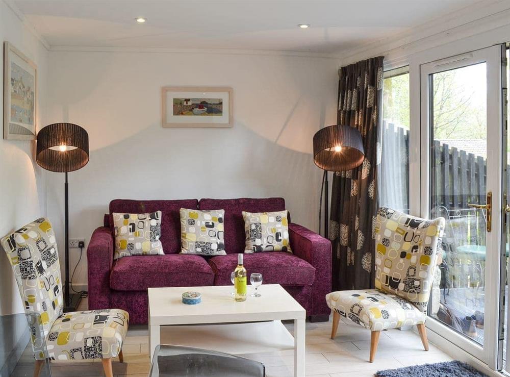 Living area at Grace Lands in Lelant, near St Ives, Cornwall