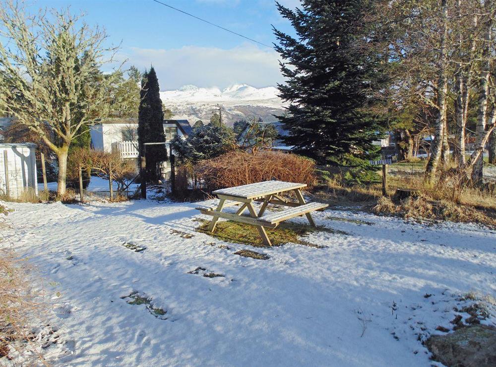 View from back garden at Gracedieu in Killin, Perthshire