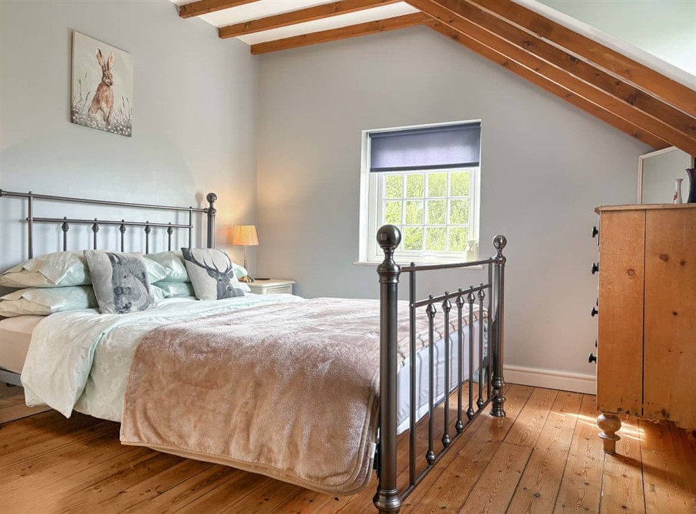 Double bedroom at Grafog Farm Cottage in Groeslon Nr Caernarfon, Gwynedd