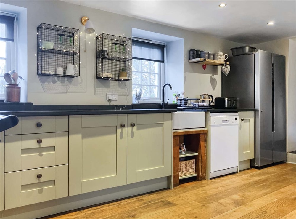 Kitchen at Grafog Farm Cottage in Groeslon Nr Caernarfon, Gwynedd