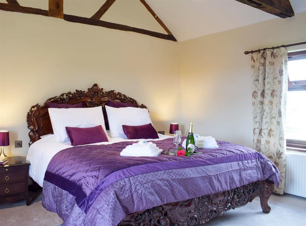 Double bedroom at Grafton Farm in Noneley, near Shewsbury, Shropshire