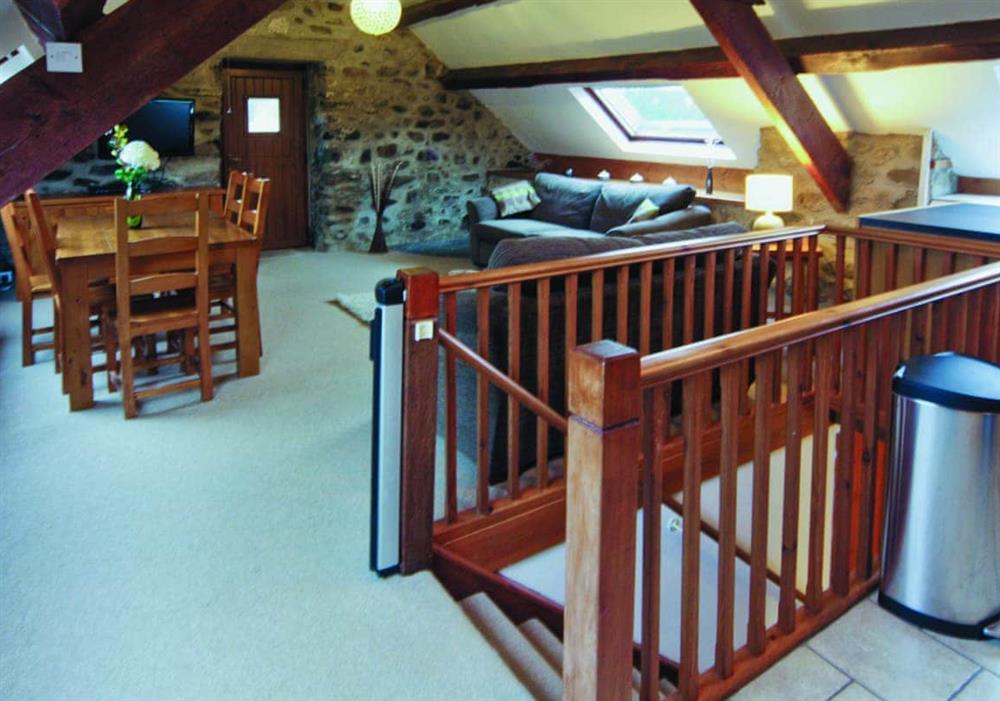 Open plan living/dining room/kitchen at Graianog Bach in Llanllyfni, near Caernarfon, Gwynedd