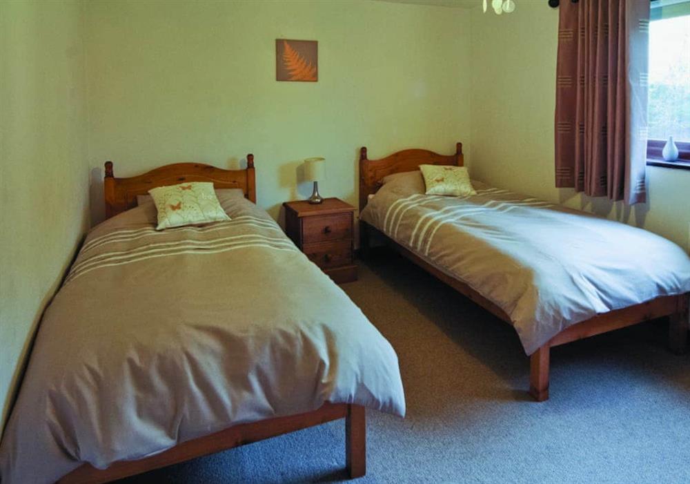 Twin bedroom at Graianog Bach in Llanllyfni, near Caernarfon, Gwynedd