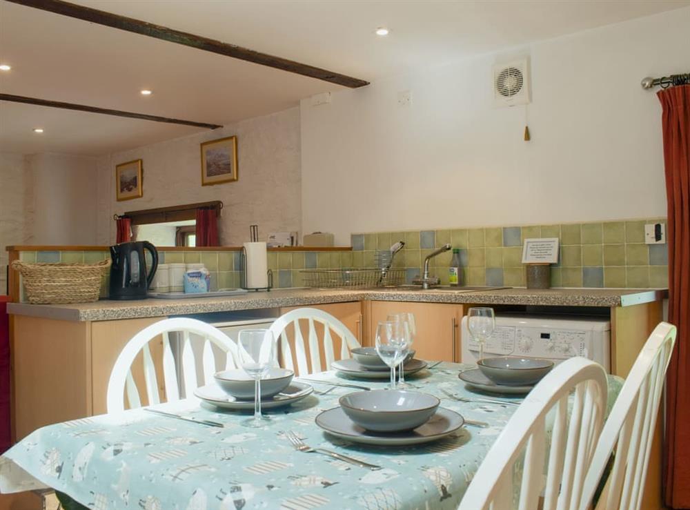 Dining Area at Graig Las Holiday Cottages- The Barn in Llangynog, near Welshpool, Powys
