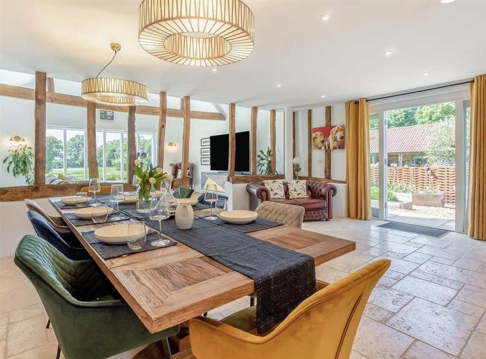 Dining Area at Granary Barn in Tacolneston, Norfolk