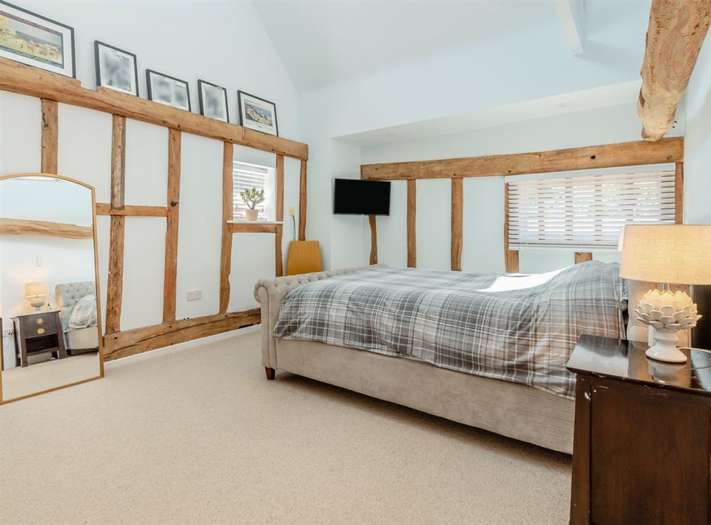 Double bedroom at Granary Barn in Tacolneston, Norfolk