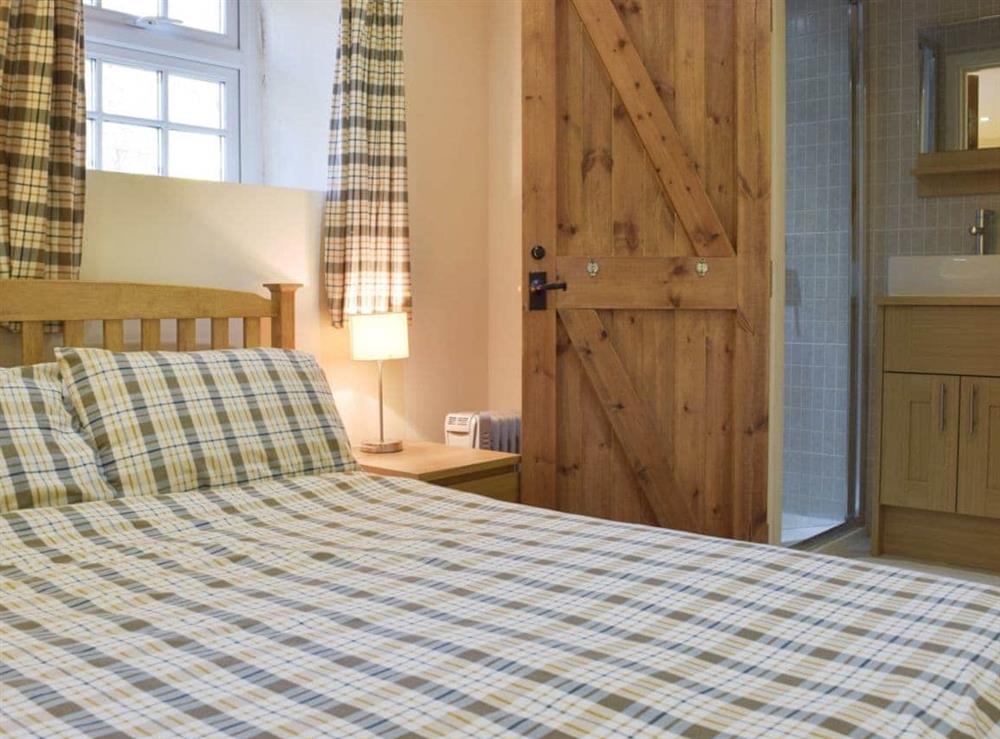 Double bedroom with en-suite shower room at Granary Cottage in Ivy Court Cottages, Llys-y-Fran, Dyfed