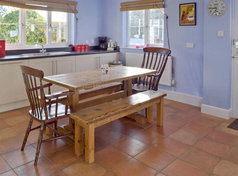Dining area in kitchen at Granary Cottage in Tattingstone, near Ipswich, Suffolk