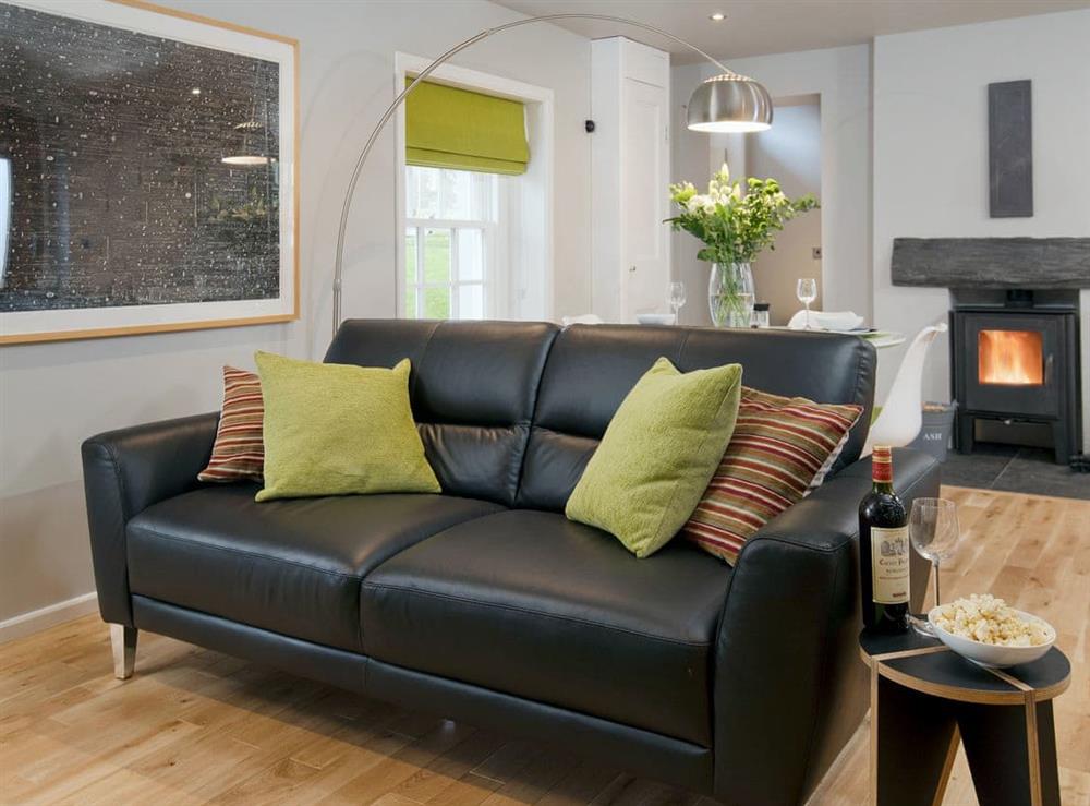 Comfortable living area at Granary in Gatehouse of Fleet, Kirkcudbrightshire