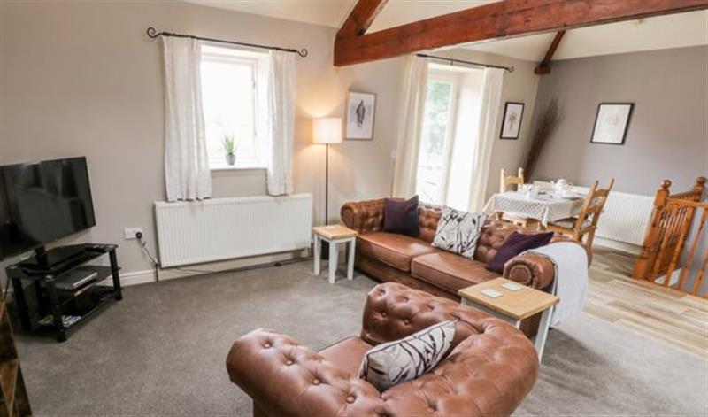 The living room at Granary Loft, West Ayton