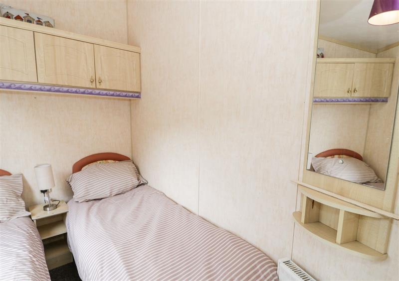 This is a bedroom at Grange Caravan, Llangollen