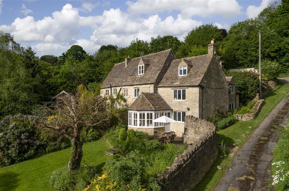 The steep lane leading up to Grange Cottage, Amberley