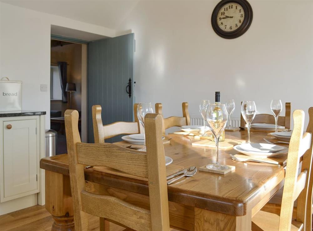 Convenient dining area at Grange Cottage in Harome, near Helmsley, North Yorkshire
