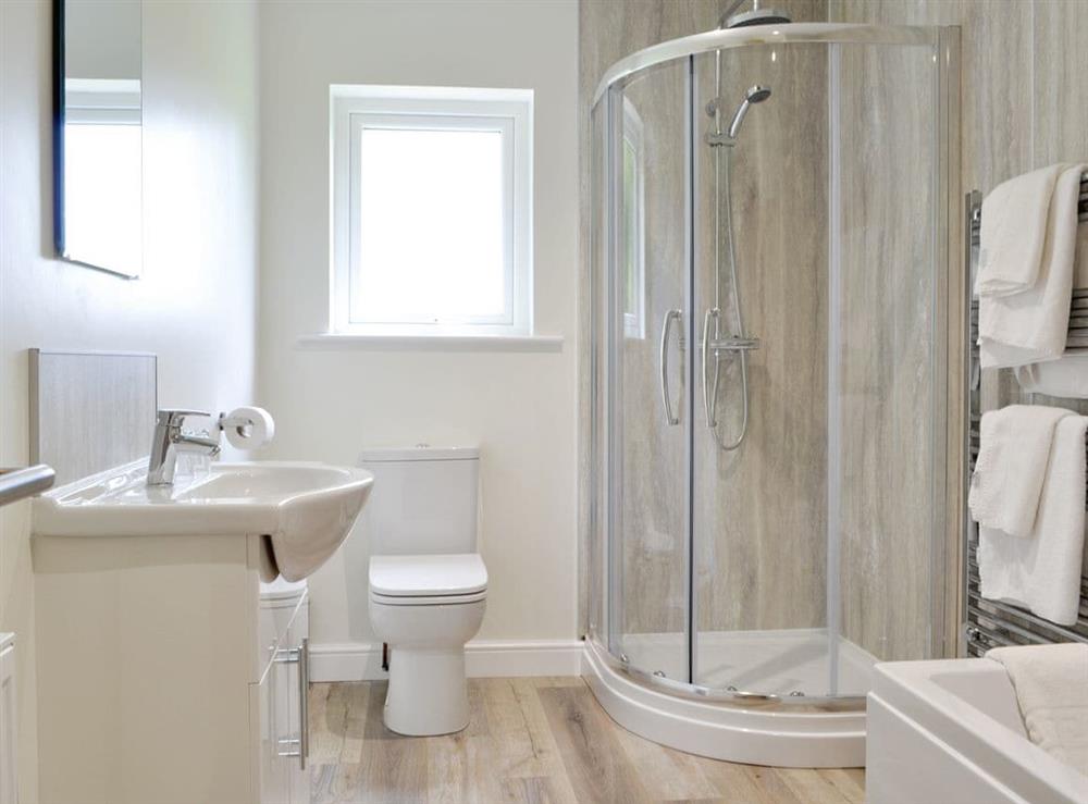 Family bathroom with bath and separate shower room at Lucys at the Grange, 