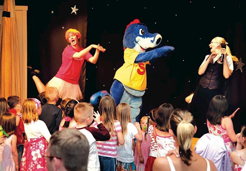 Children’s entertainment at Grange Court in Devon, South West of England
