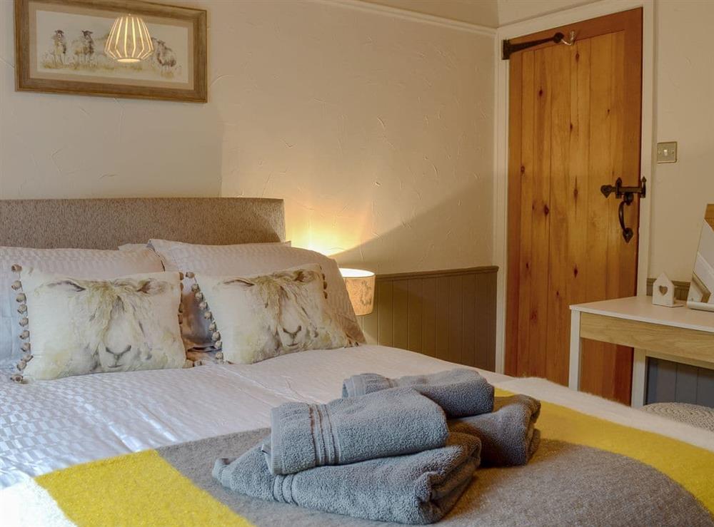 Comfortable double bedroom at Grange End Stables, 