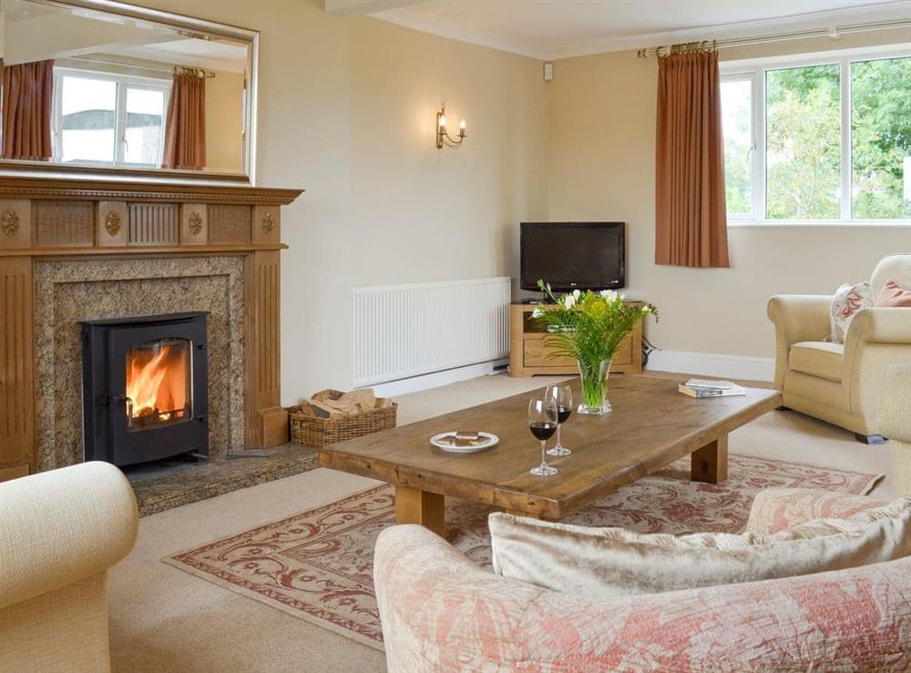 Welcoming living room at Portington Lodge, 