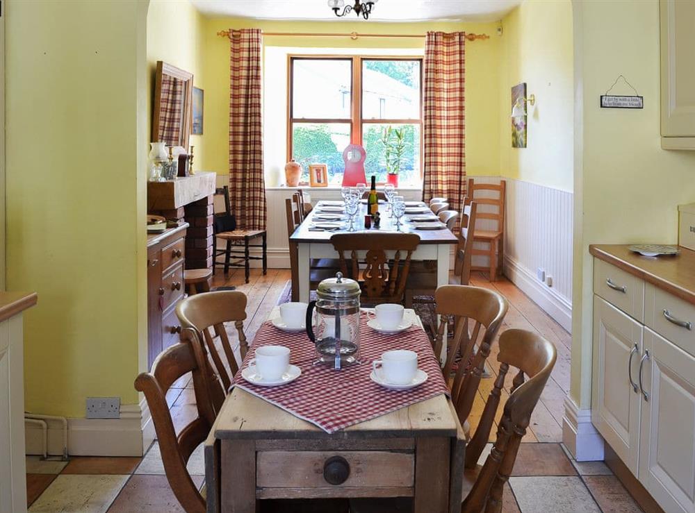 Delightful kitchen with breakfast area at Grange Fell in Grange-over-Sands, Cumbria