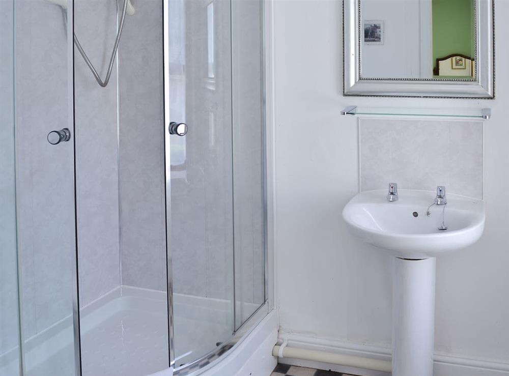 En-suite shower room with cubicle at Grange Fell in Grange-over-Sands, Cumbria