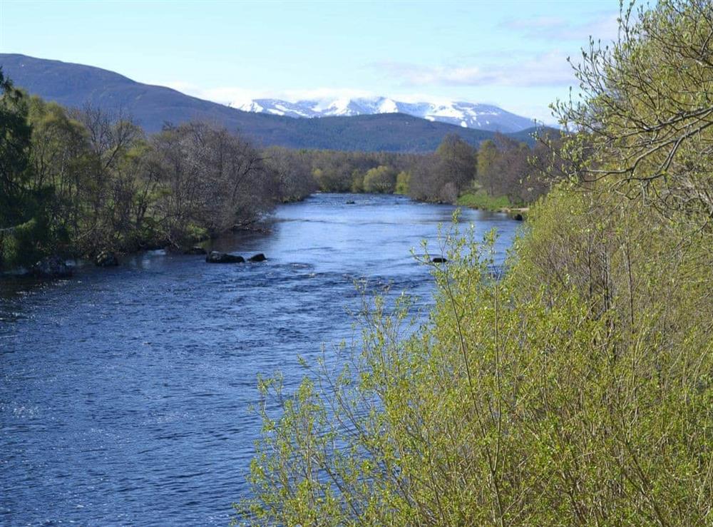 River Spey at Granite Cottage in Boat of Garten, near Aviemore, Inverness-Shire
