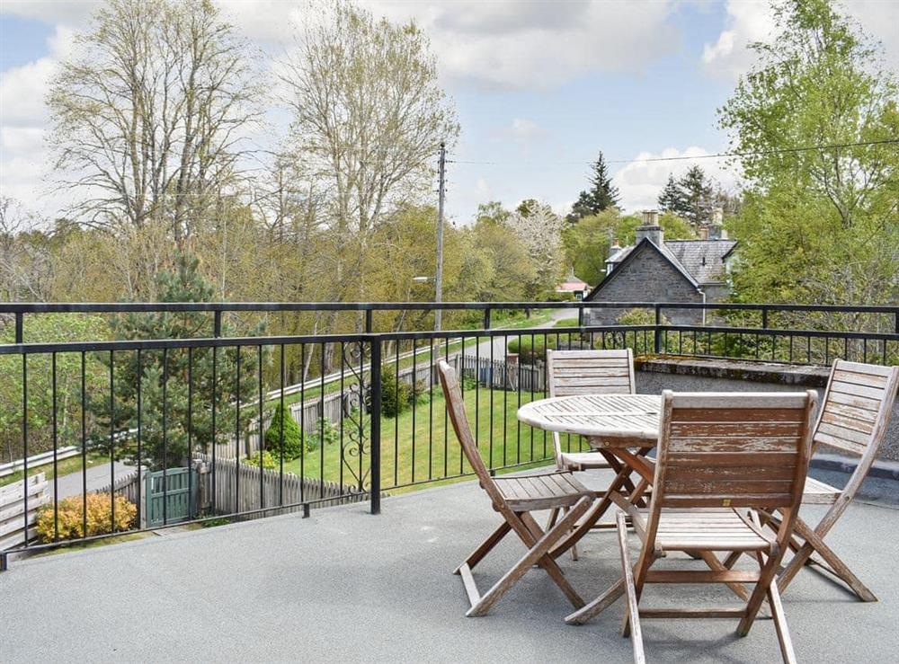 Terrace at Granite Cottages : Lower Granite Cottage in Nethy Bridge, Inverness-Shire