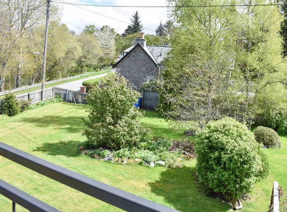 View from terrace at Granite Cottages : Lower Granite Cottage in Nethy Bridge, Inverness-Shire