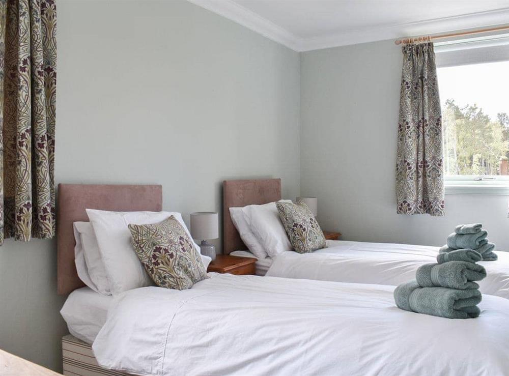 Twin bedroom at Granite Cottages : Upper Granite Cottage in Nethy Bridge, Inverness-Shire