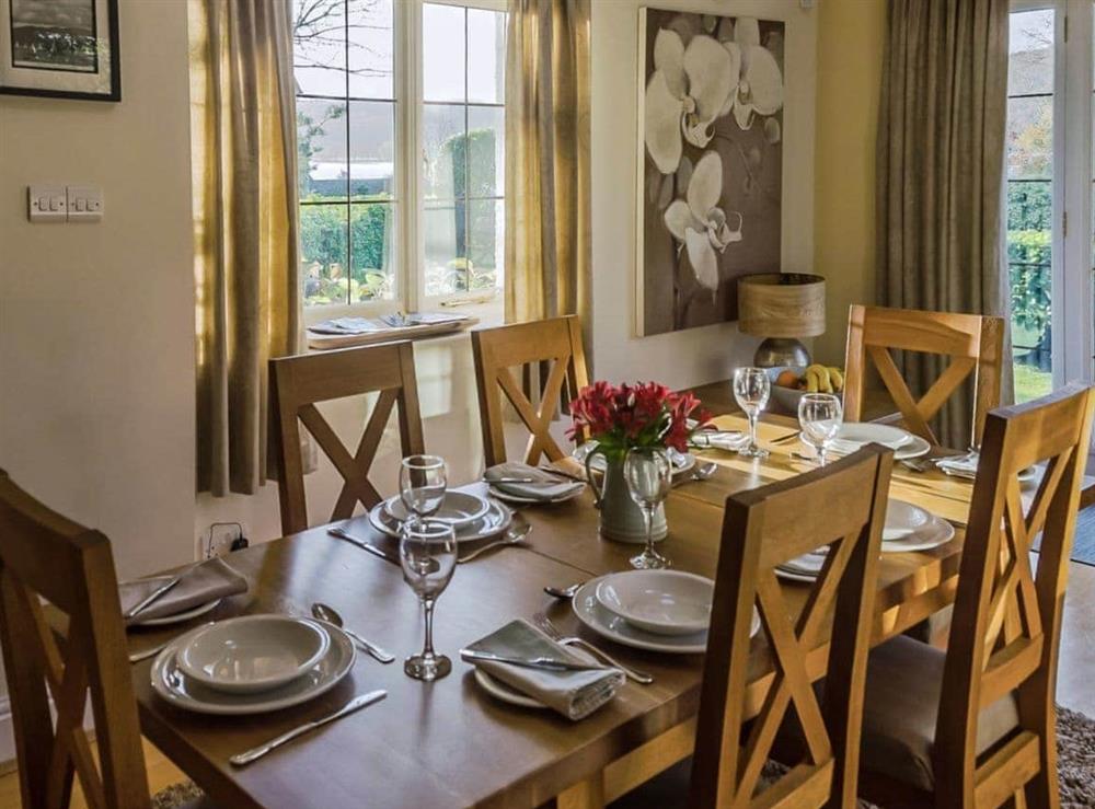 Charming dining area at Granton Lodge in Bowness-on-Windermere, near Windermere, Cumbria