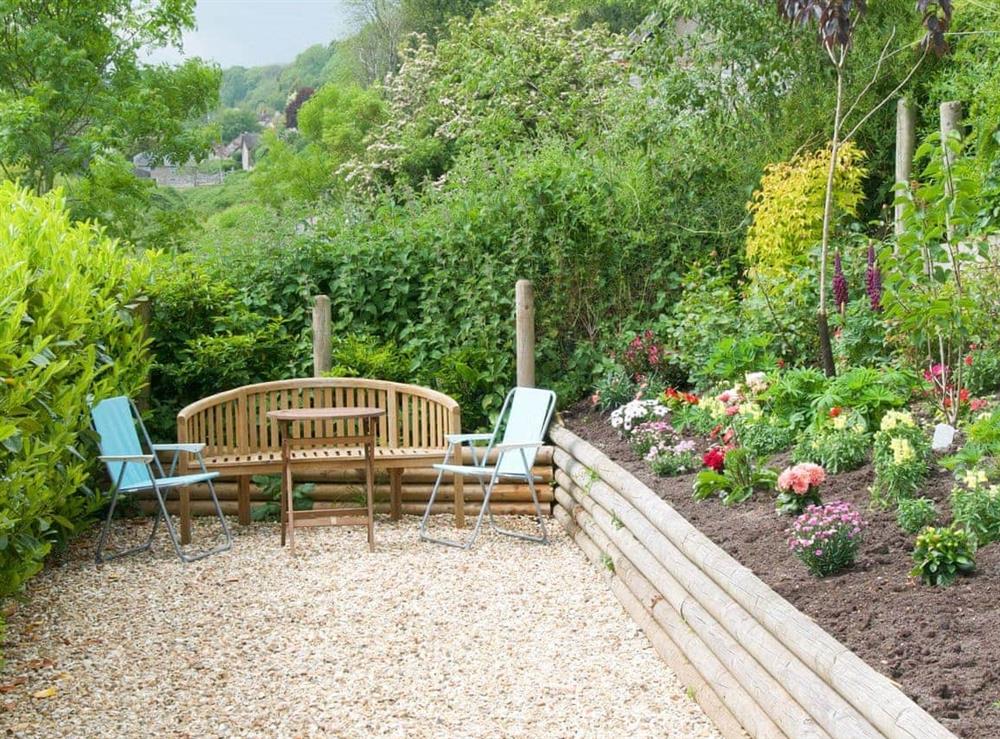 Furnished patio area at Grapevine in Branscombe, Devon