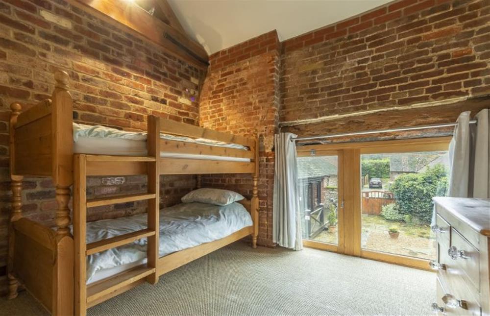 First floor: Bunk room has full size bunk beds at Great Barn, Toftrees near Fakenham