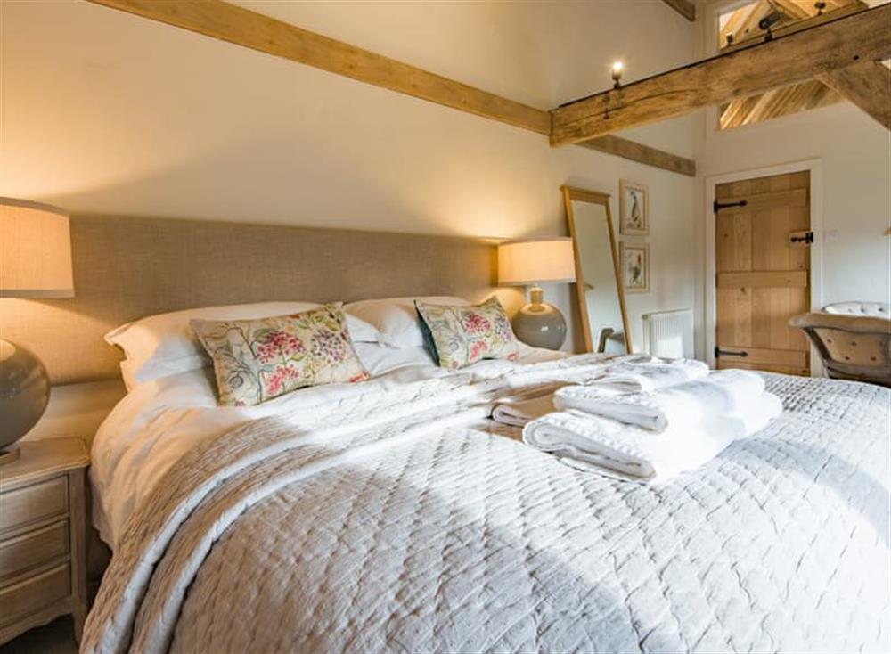Double bedroom at Great Foxmoor Barn in Leith Hill, England