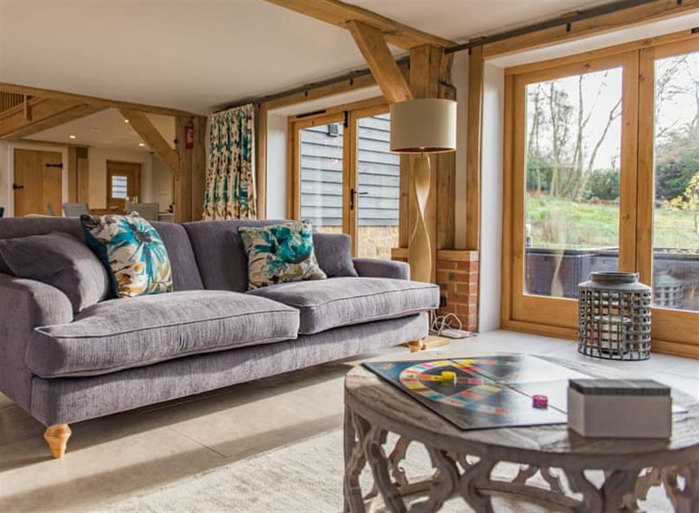 Open plan living space (photo 4) at Great Foxmoor Barn in Leith Hill, England