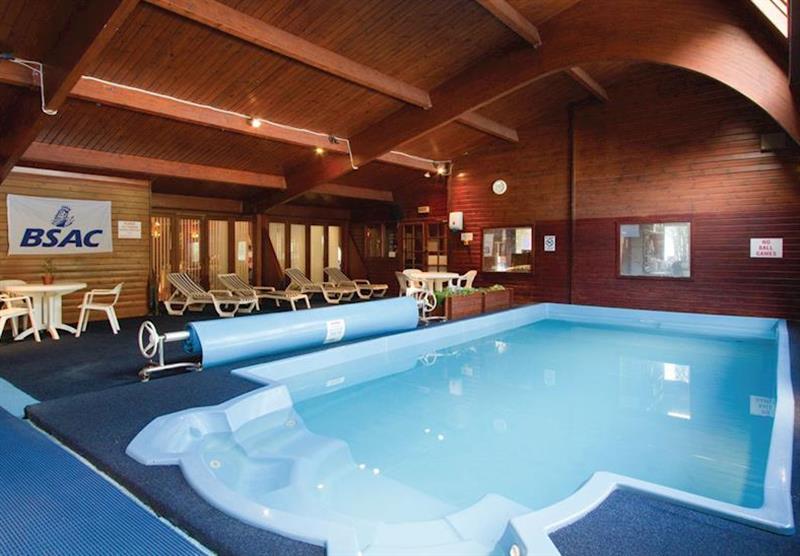 The indoor swimming pool at Great Glen Cottages in Kinlochlochy, Inverness-shire