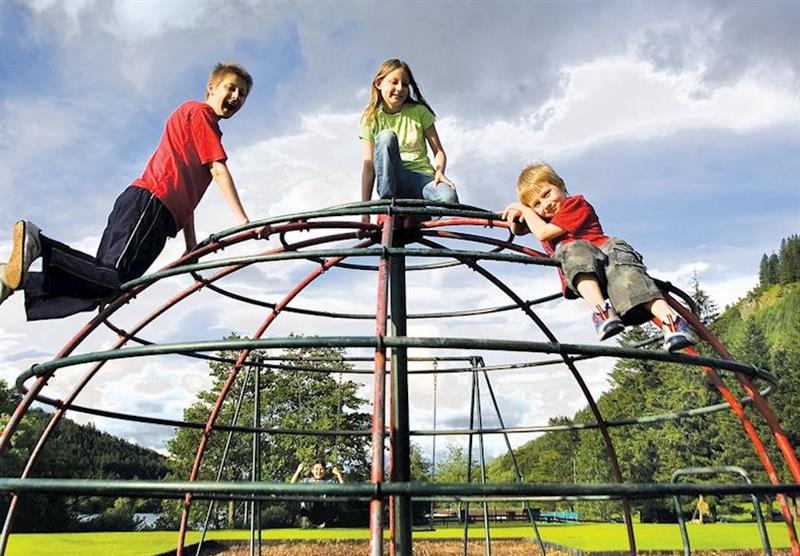 The playground at Great Glen Cottages in Kinlochlochy, Inverness-shire