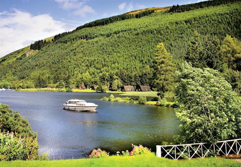The idyllic and peaceful location at Great Glen Water Park in Inverness shire, Scotland