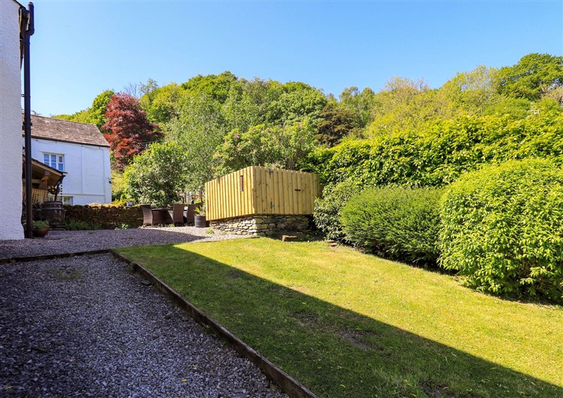 Enjoy the garden at Great Hartbarrow Farm Cottage, Cartmel Fell near Windermere