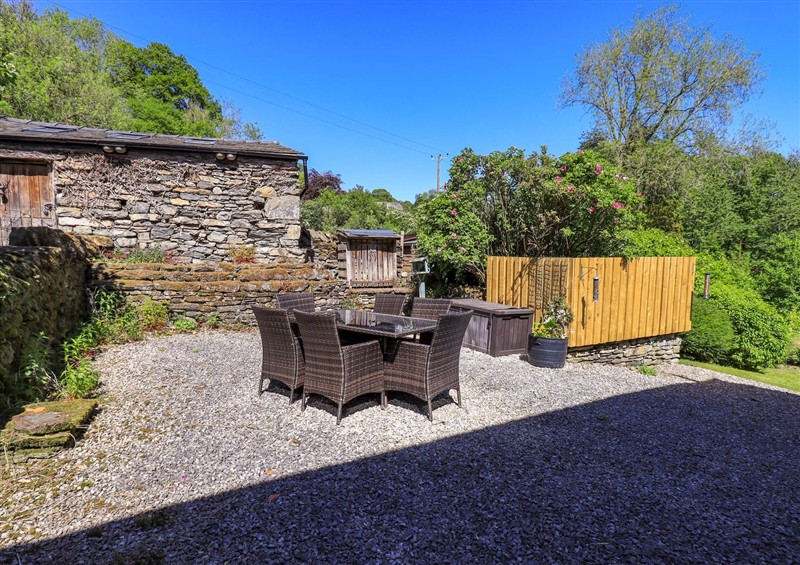 Outside Great Hartbarrow Farm Cottage at Great Hartbarrow Farm Cottage, Cartmel Fell near Windermere