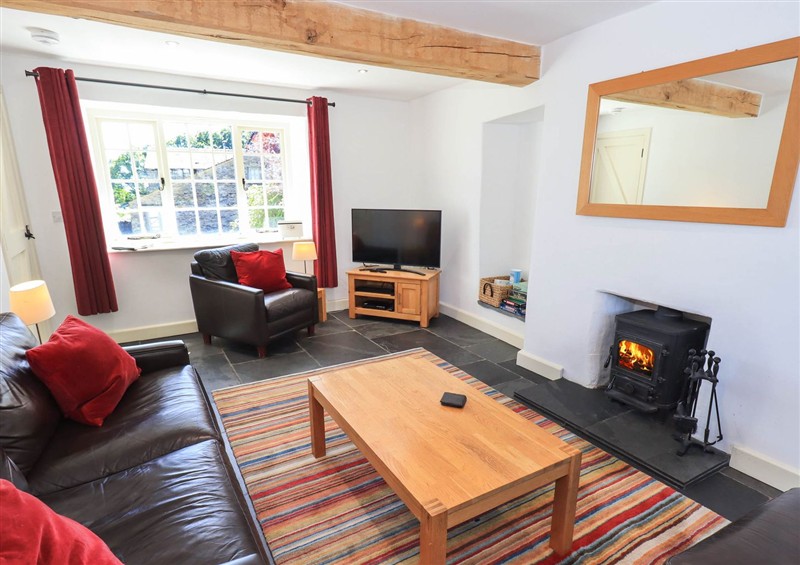 The living area at Great Hartbarrow Farm Cottage, Cartmel Fell near Windermere