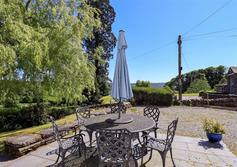 This is the garden at Great Hartbarrow Farm Cottage, Cartmel Fell near Windermere